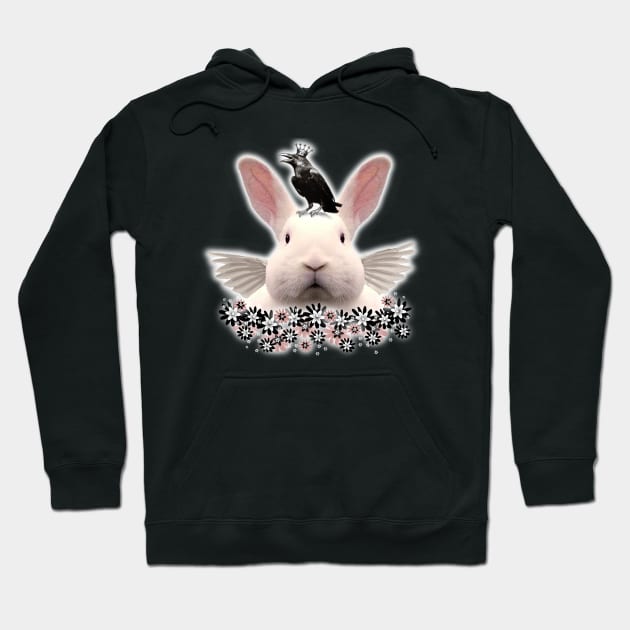 BUNNY and the RAVEN Hoodie by SquishyTees Galore!